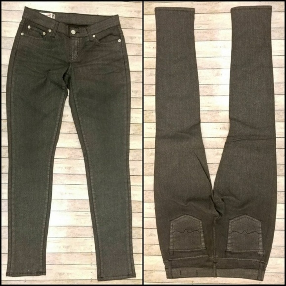 Red Engine Black Glitter Skinny Jeans - Picture 2 of 5